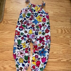 Hanna Andersson floral summer romper 90/3t